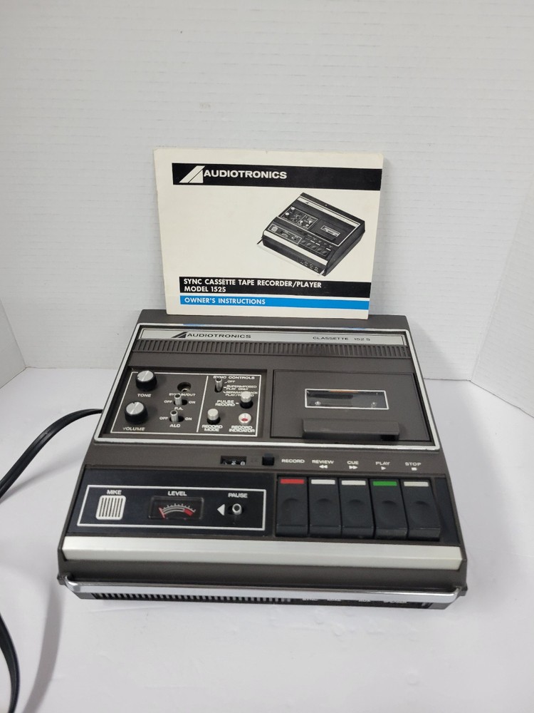 Audiotronics 152S Sync Cassette Recorder Tested - Works - great condition
