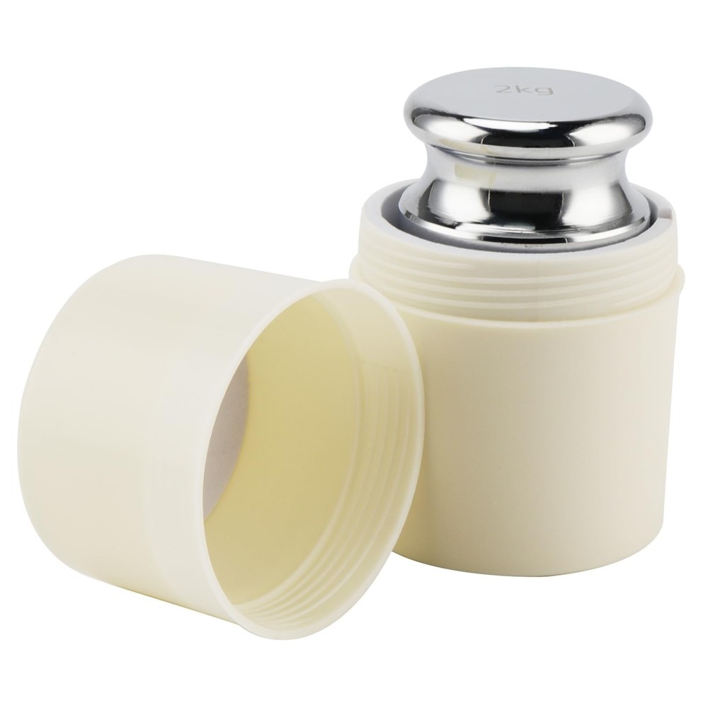 2PCS 2000g Calibration Weights, High Precision Chrome Scale Calibration Weigh...