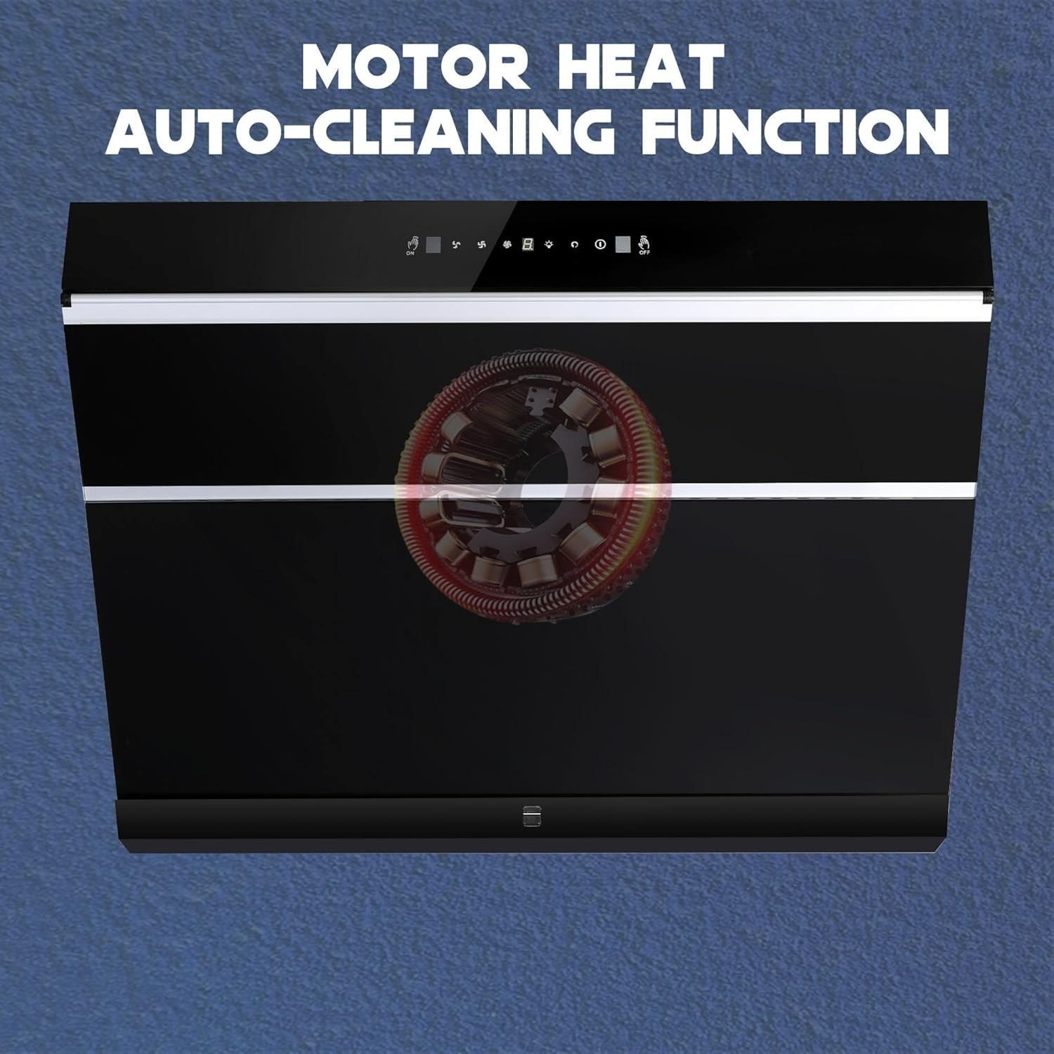 30 inch Under Cabinet Range Hood 900CFM Touch Panel Tempered Glass 3-Speed Fan