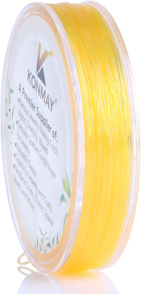 0.6Mm Stretchy Bracelet String, 38 Yards Elastic Crystal String,Thin Elastic Bea