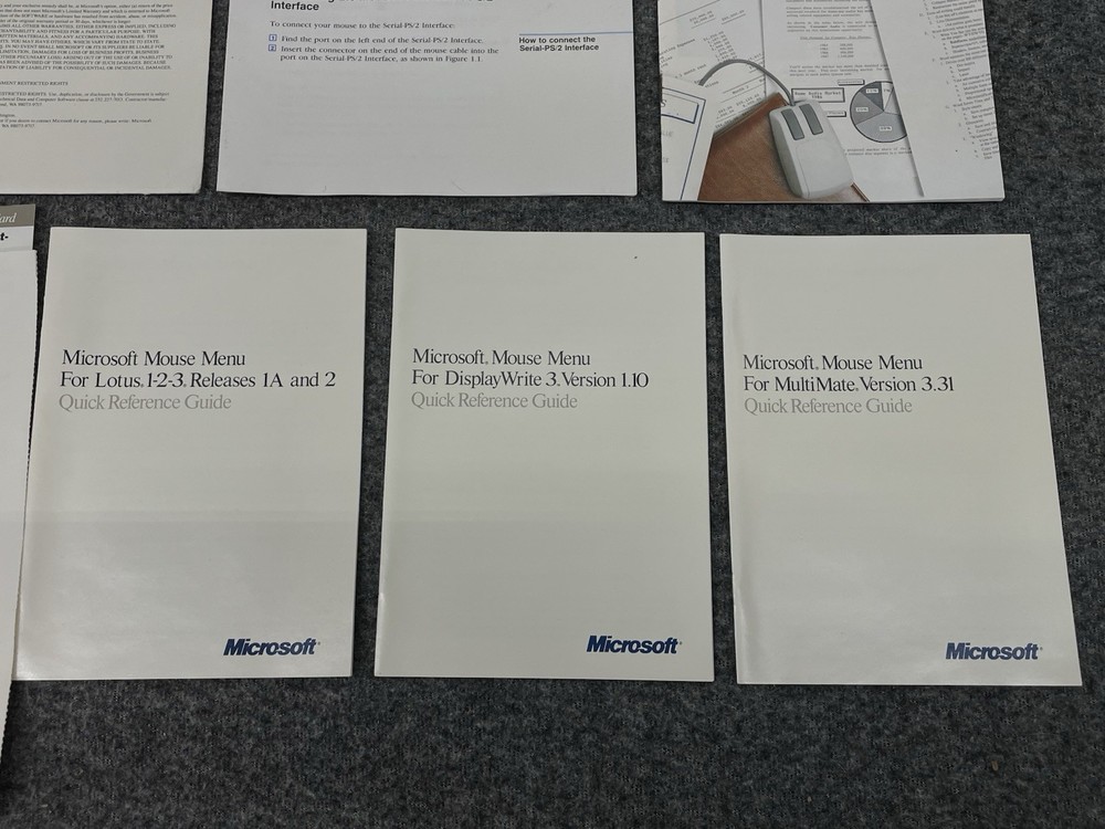 Vintage Microsoft Mouse Software Floppy Disks for DOS & OS/2 Systems