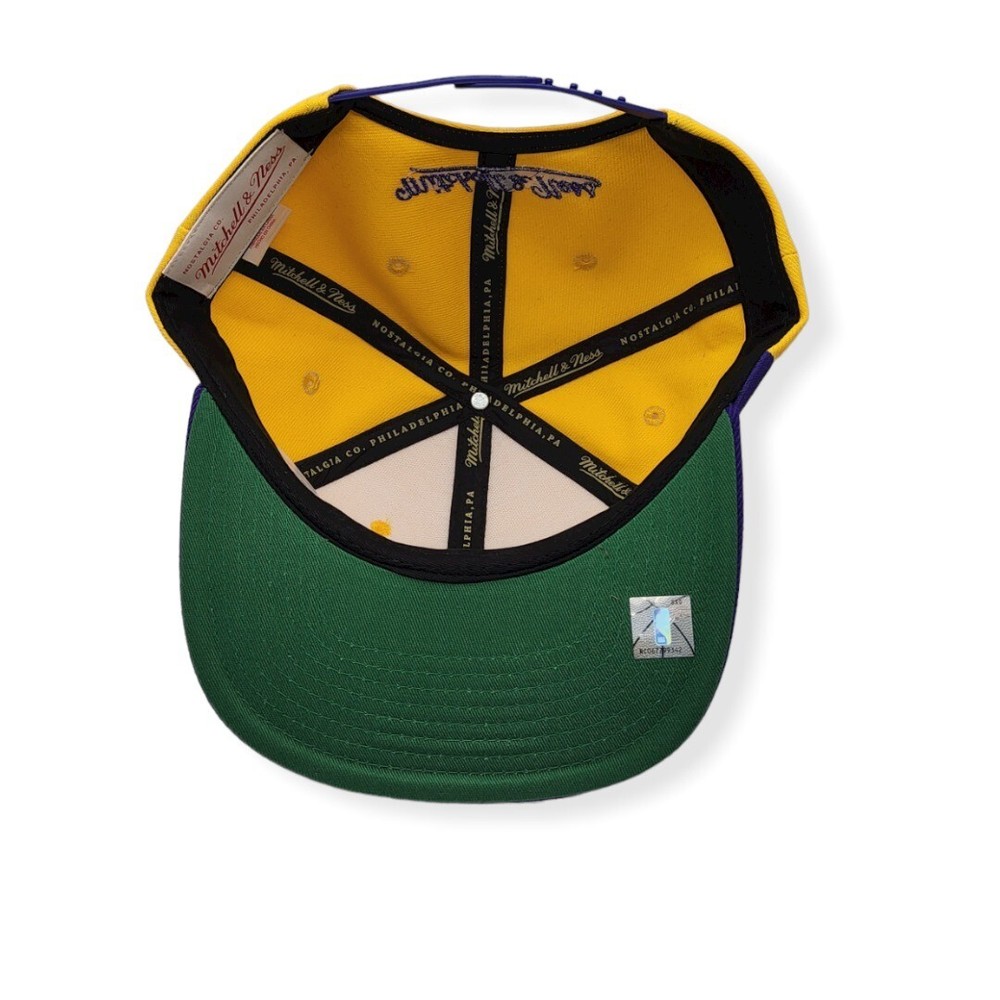 Mitchell & Ness Los Angeles Lakers Sharktooth Adjustable Snapback Hat Cap