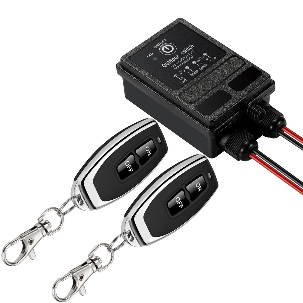 Waterproof Remote Control Relay Switch 328ft Long Range Wireless Remote Switc...