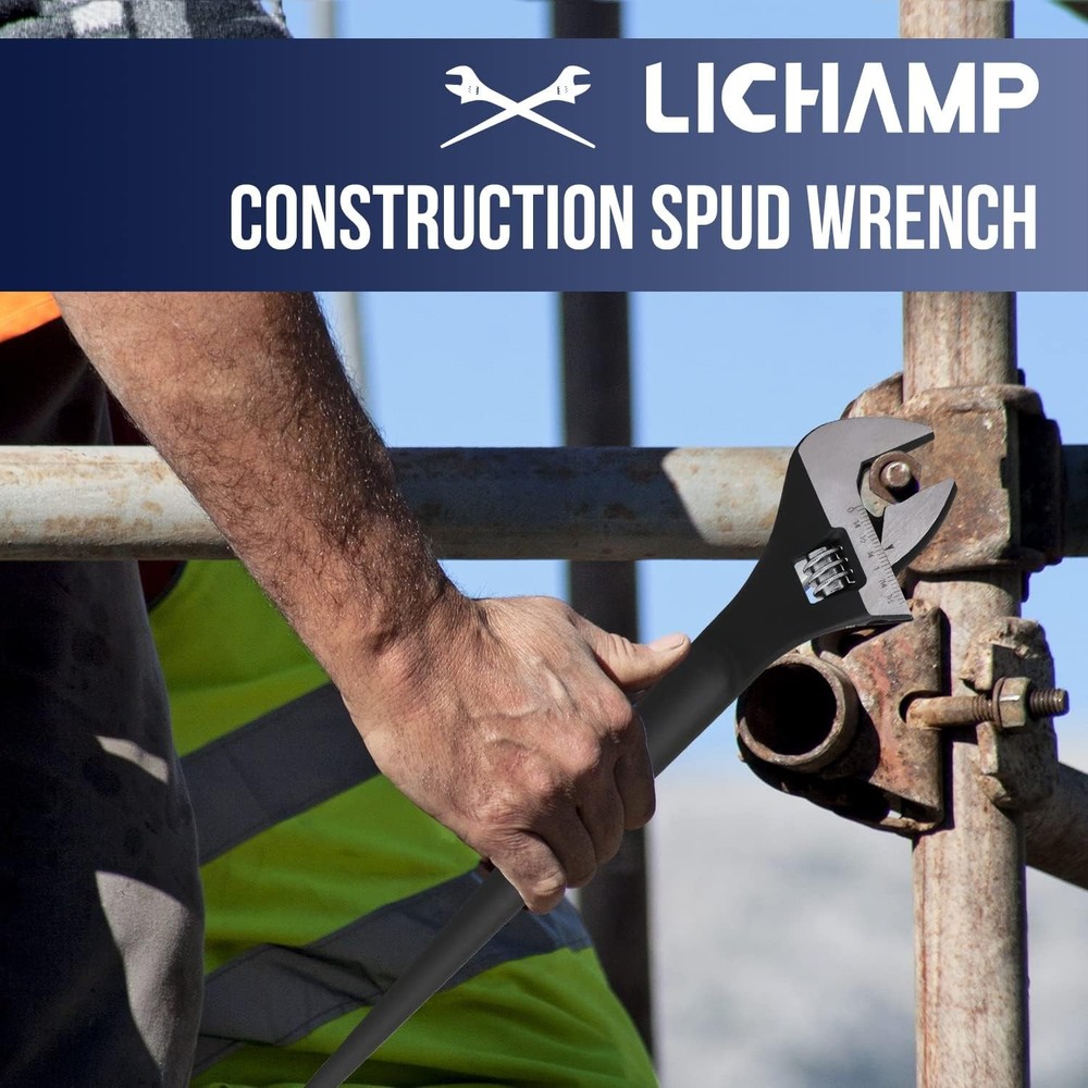 16-Inch Adjustable Construction Spud Wrench