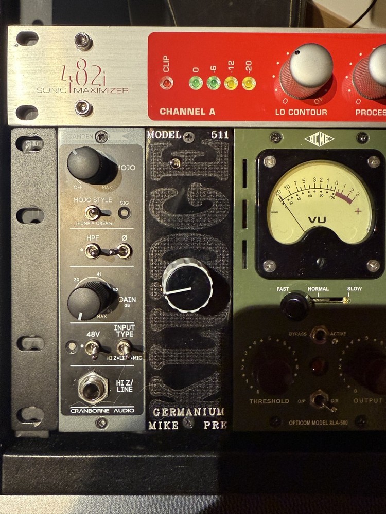 8-Slot 500-Series Analog Rack + Premium Modules (Studio-Ready)