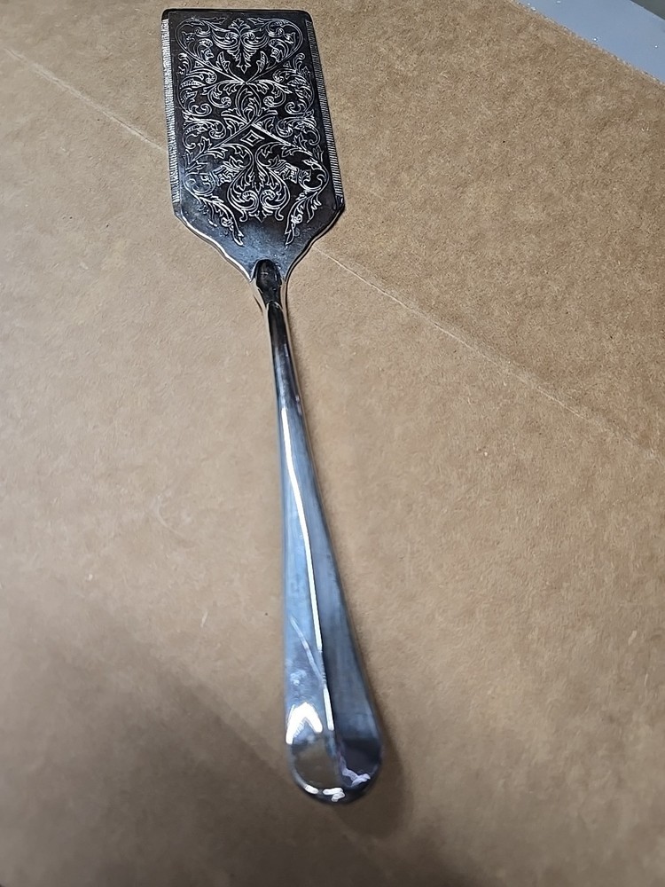 Vintage Engraved Rectangle Cake Slice Server