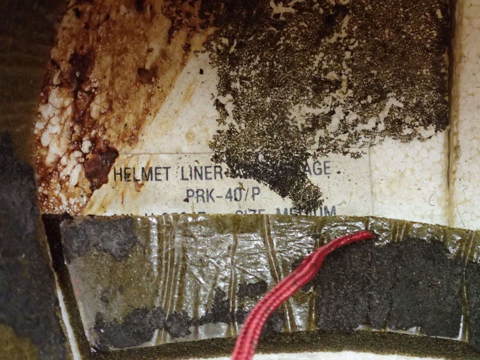 Gentex Vintage PRK-37/P Aircraft Flight Crew Helmet Incomplete Rough Estate Item