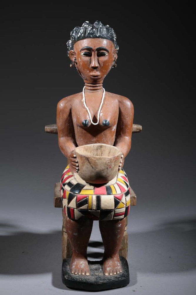 Art African Statue Attie 732