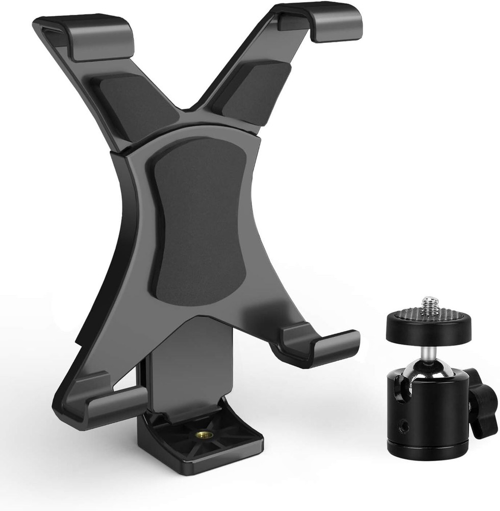 Universal Tablet Tripod Mount Adapter with 360 Quick Release Tripod Ball Head