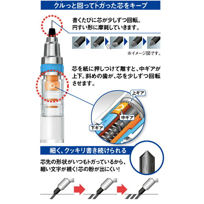 Uni KURU TOGA .3mm Mechanical Pencil "Maintain the Sharper Edge"