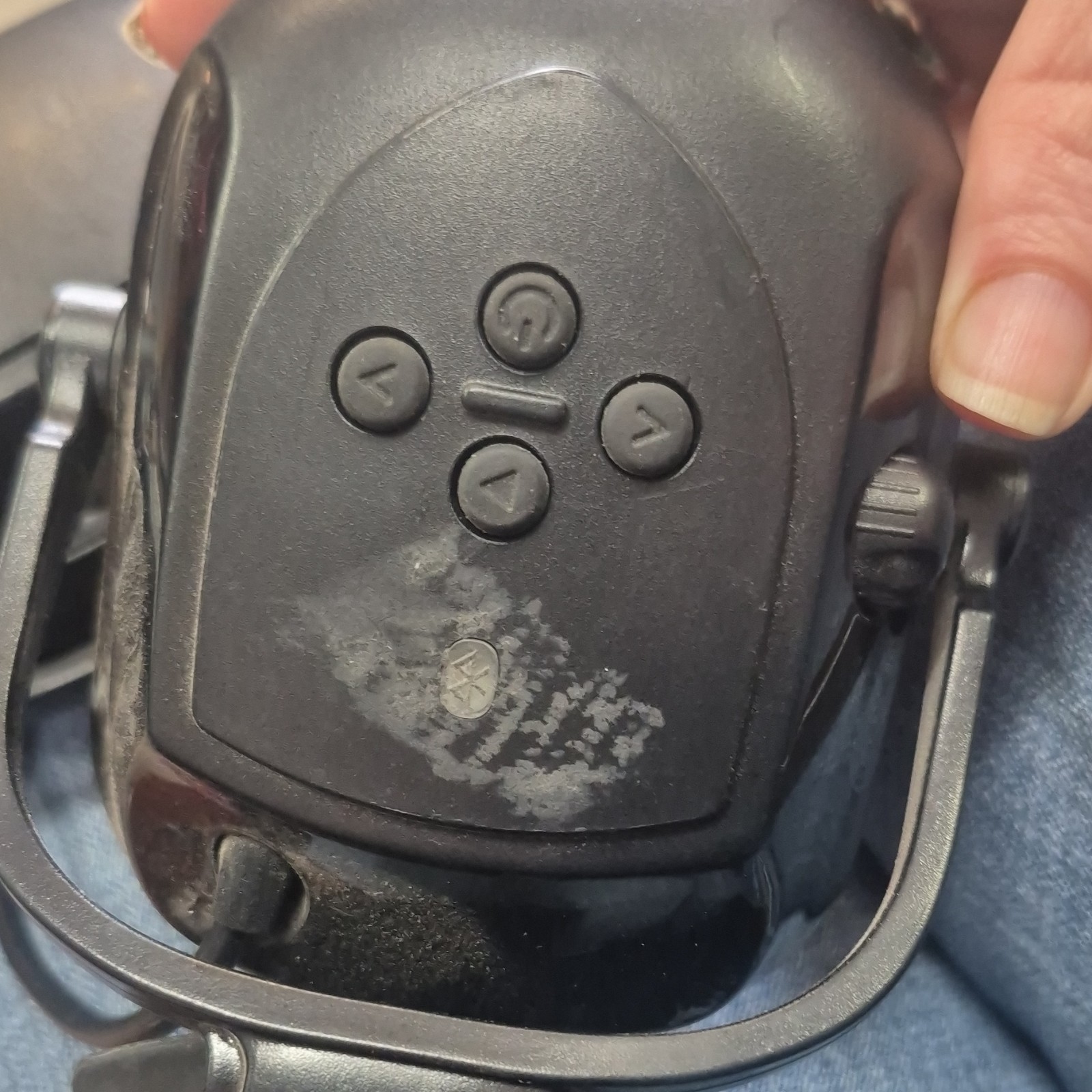 Bluetooth Black Electronic Hearing Protection Ear Muffs for hard hat