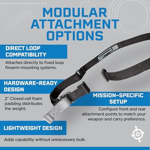 Vickers Sling - Patented 2-Point Adjustable Sling Black