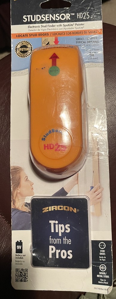 ZIRCON -StudSensor HD25 Edge Finding Stud Finder 3/4 In