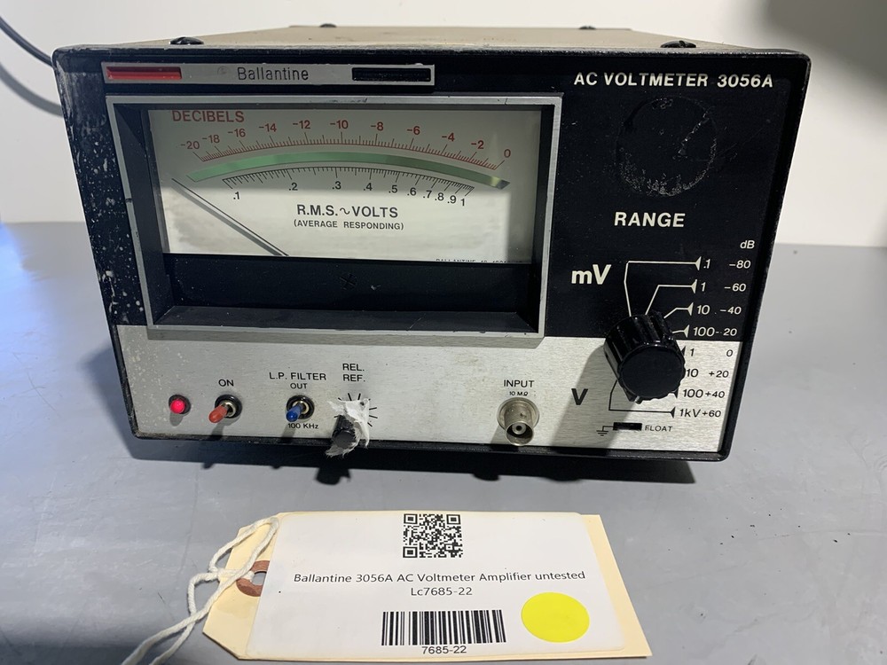 Ballantine 3056A AC Voltmeter Amplifier Lc7685-22