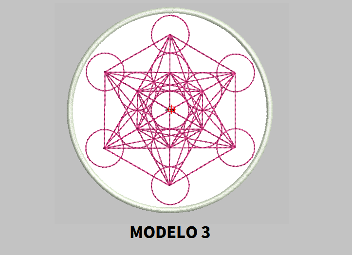 Metatron 4" Round Patch Embroidered customized color