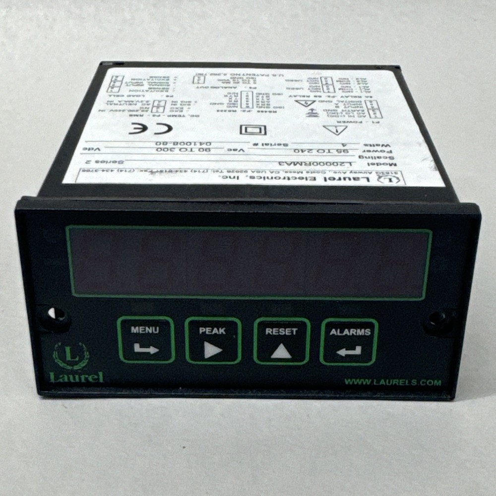 Process Panel Meter L20000RMA3, Laurel Electronics, AC/DC Input, 4W