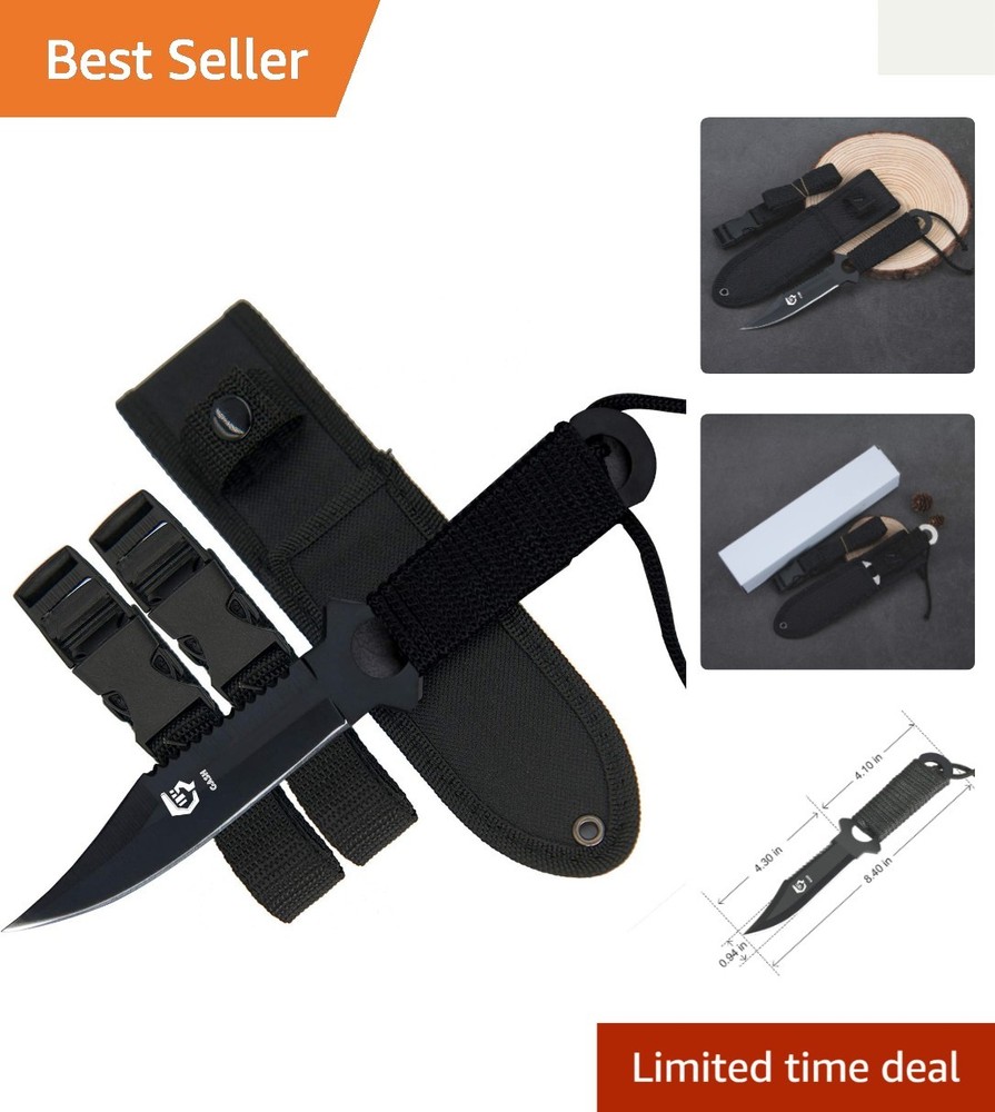 Razor Sharp Scuba Diving Knife with Quick Adjust Straps - Lightweight & Reliable