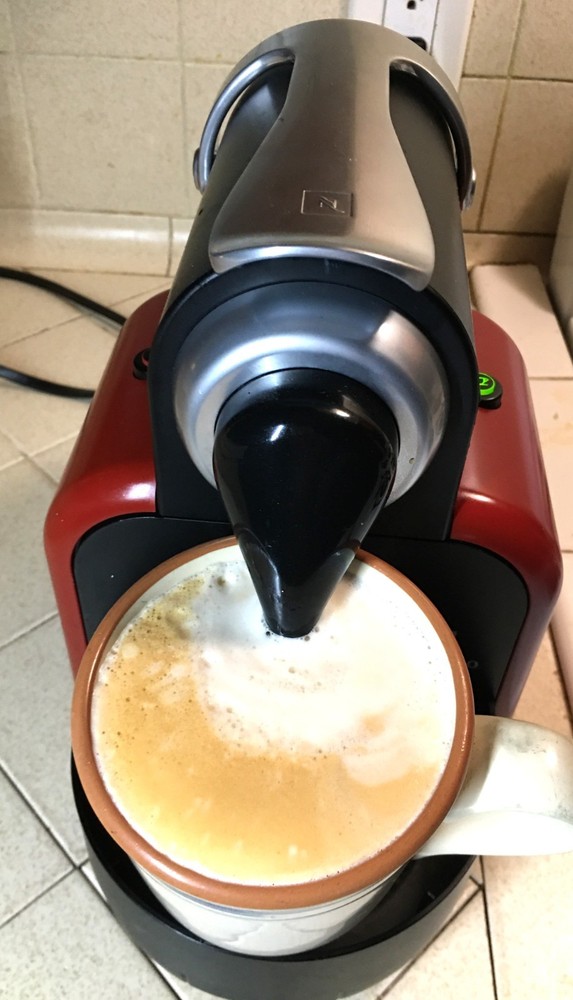 Nespresso Pixie Type D90 Espresso Coffee Pod Machine Maker Red Black