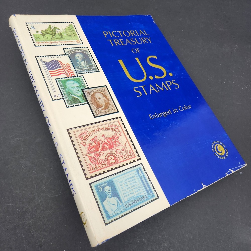 Pictorial Treasury of US Stamps Enlarged in Color The Story behind Stamps 1974