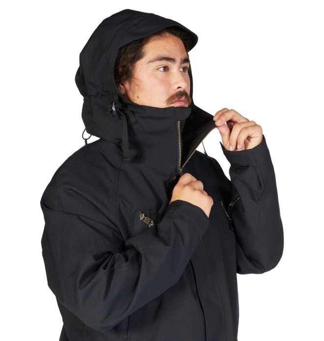 DC Stealth Parka Snowboard Jacket Men's Medium Black