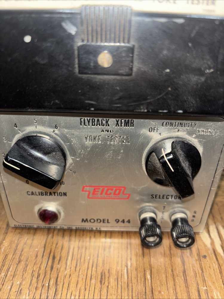Vintage Eico Flyback XFMR and Yoke Tester Model 944 (Untested)