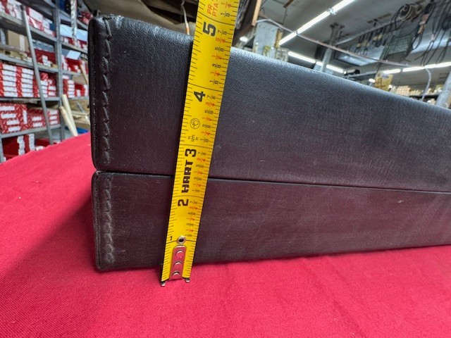 Mitutoyo Leather Case for Salesman Basic Tool Box - broken locks, no keys