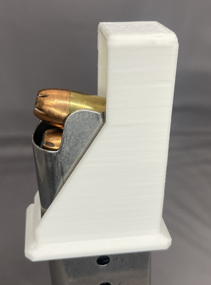 1911 Single Stack .45acp 45 acp .45 Magazine Speed Loader Speedloader WHITE