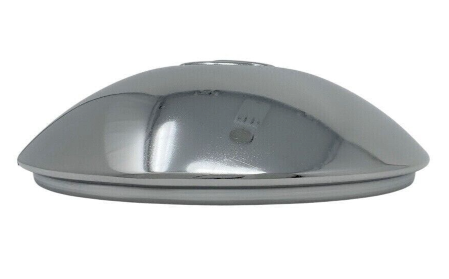 Set of 4 Chromed Hubcap EARLY VW Beetle Bus Bug Ghia Thing Half Moon Domed 5-Lug