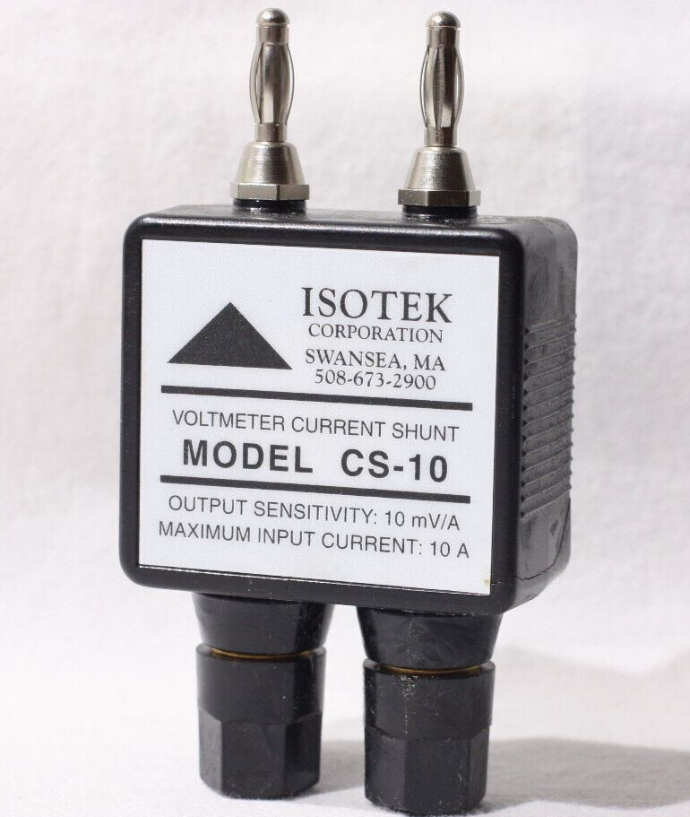 IsoTek CS-10 Voltmeter Current Shunt Input 10a - Output 10mv/a USED