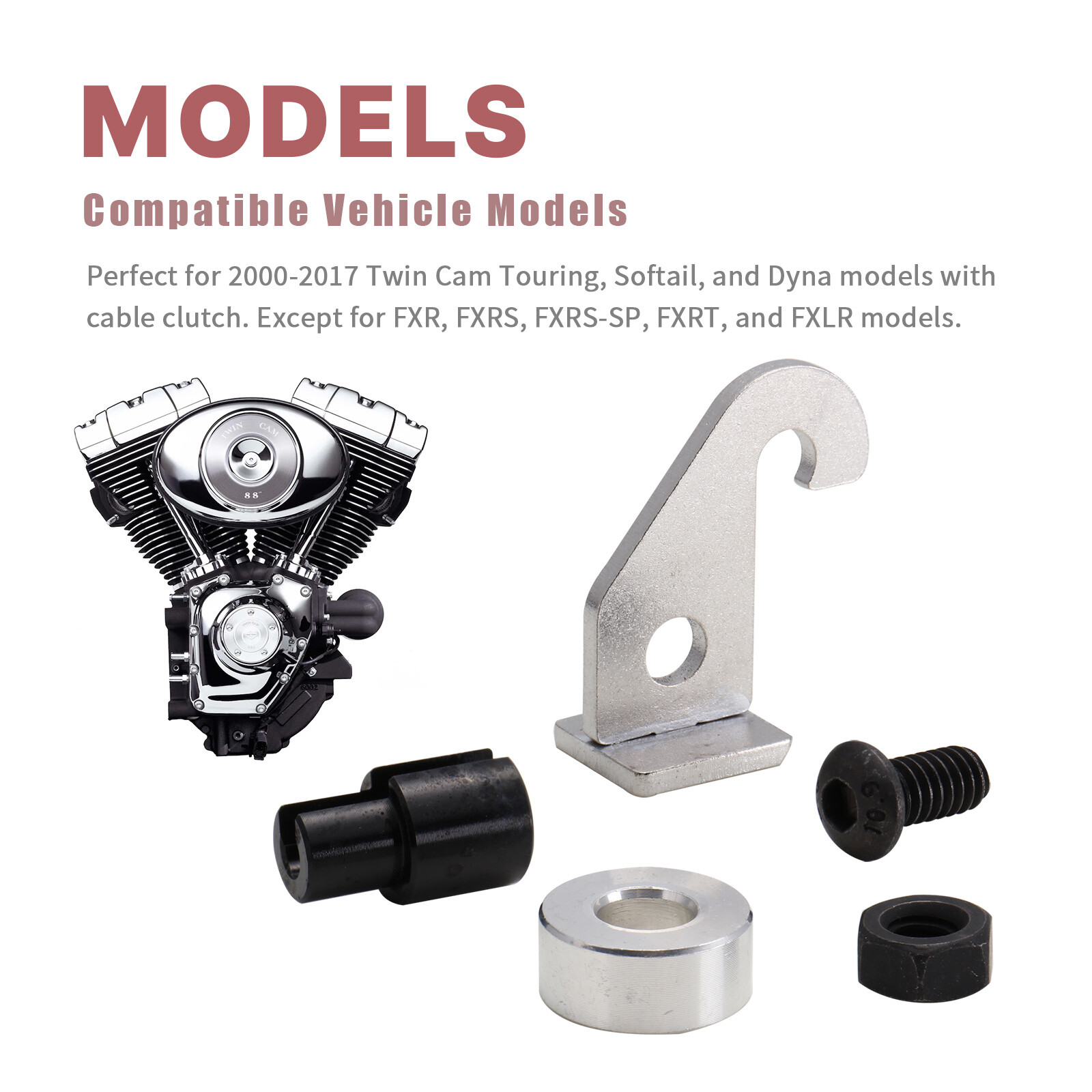 Twin Cam Easy Pull Clutch Kit for 2000-2017 Harley Touring Softail Dyna
