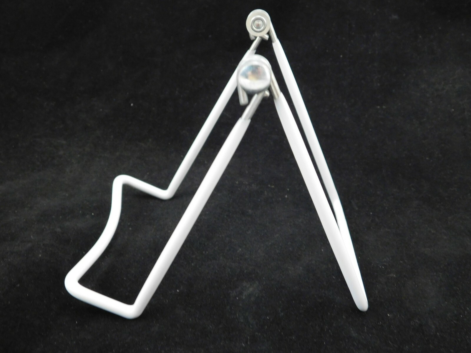 Easel Display Stand Adjustable White Vinyl Coated Medium Size