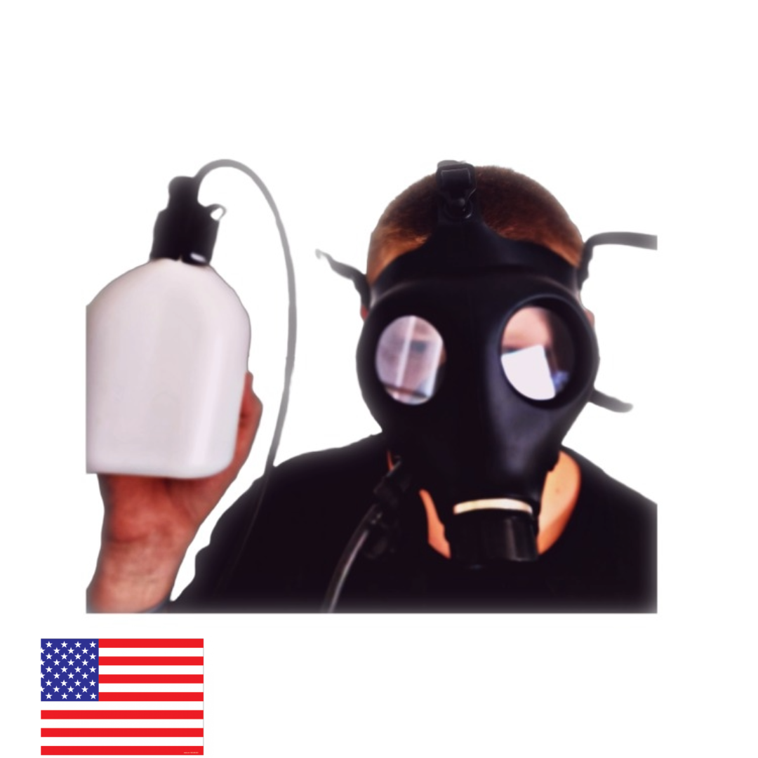 DYOB Gas Mask 36oz BOTTLE / 38' HOSE for Gas Mask Hydration System ESSENTIAL