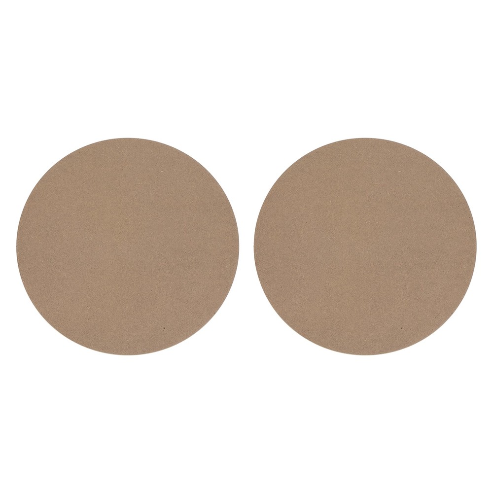 2 Pack 12" 304mm Diameter Ceramic Drying Slab 8mm 1/3" Thick Brown