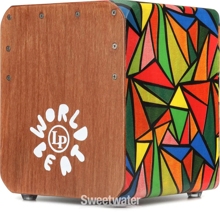 Latin Percussion World Beat Cajon - Small, Multicolor