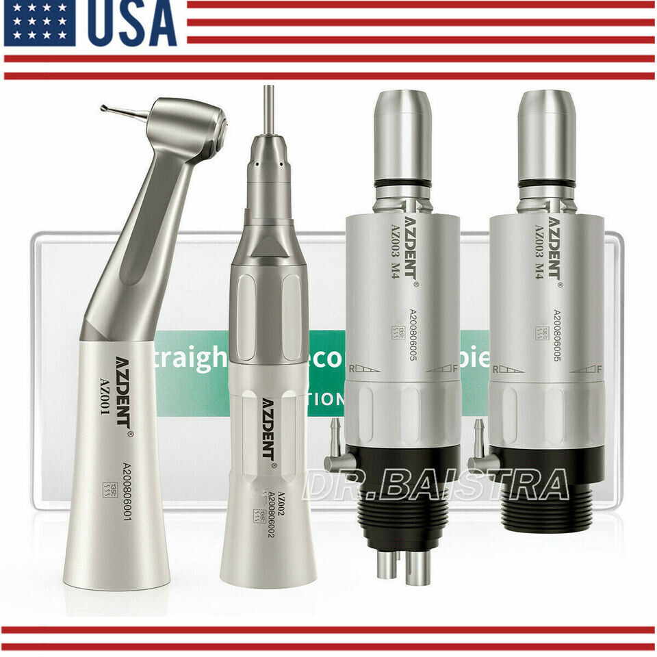 NSK Style Dental Slow Low Speed Handpiece Straight Contra Angle Air Motor 4/2H