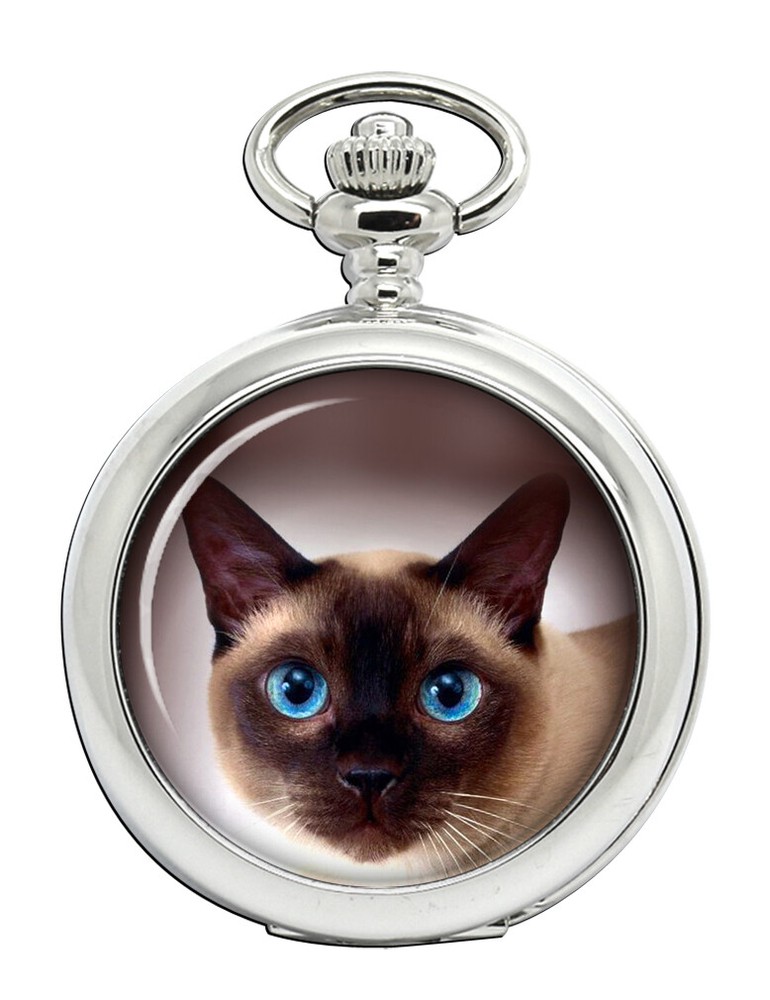 Siamese Cat Pocket Watch