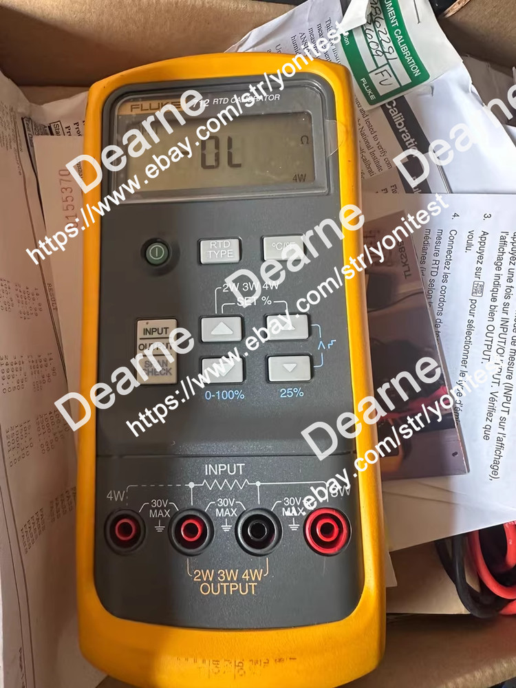 FLUKE 712 RTD PROCESS CALIBRATOR W/LEADS