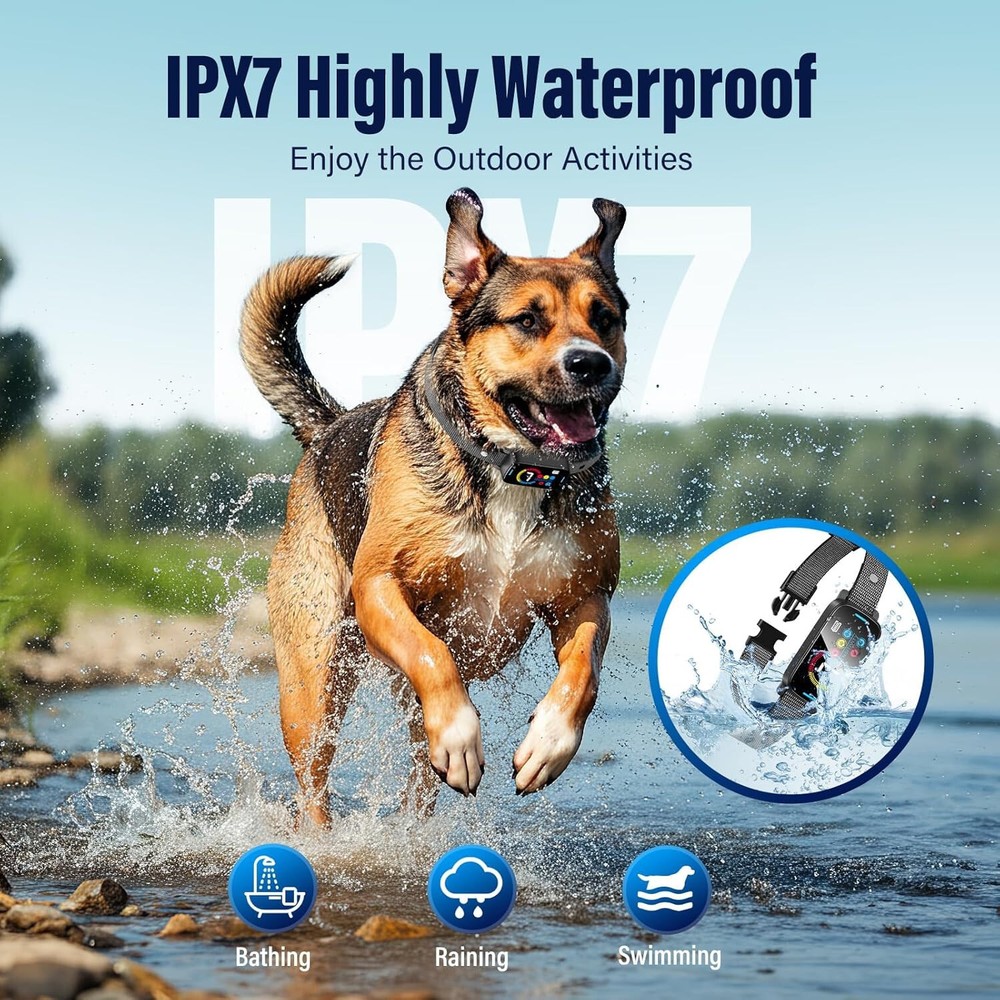 Automatic No Bark Dog Training Collar Waterproof Barking Terminator