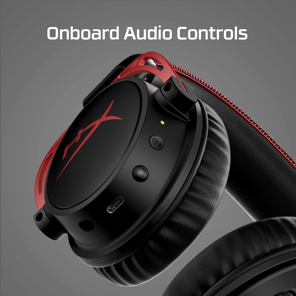 HyperX Cloud Alpha Wireless PC Gaming Headset, Memory Foam 300-hour battery life