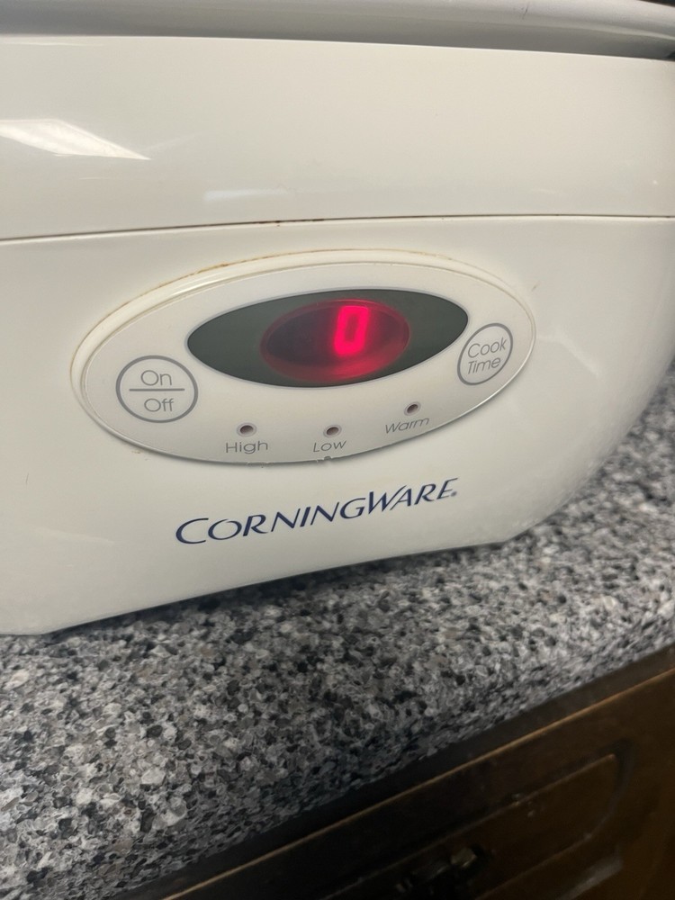CorningWare SC-6 Electric 6 Quart Digital Programmable Crock Pot Slow Cooker EXC