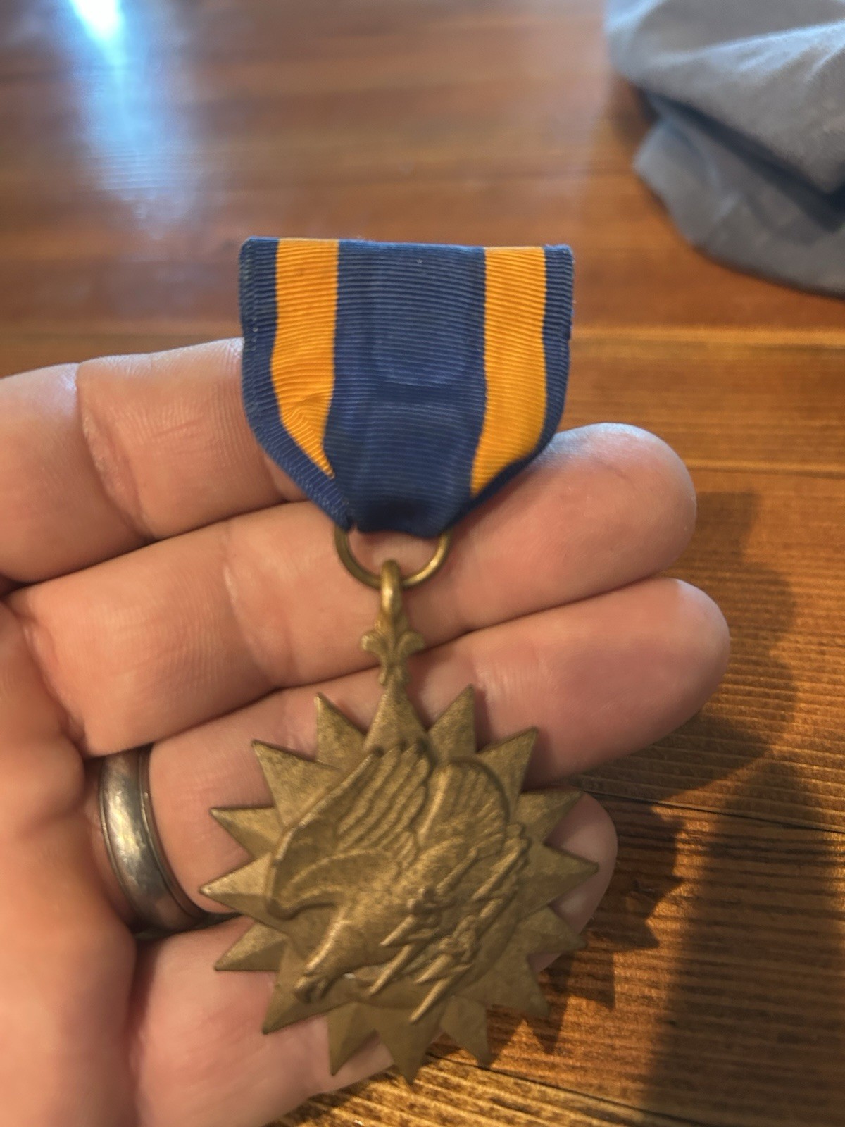 Original WWII US Air Force Eagle Medal Ribbon - Military - Vintage - U.S.