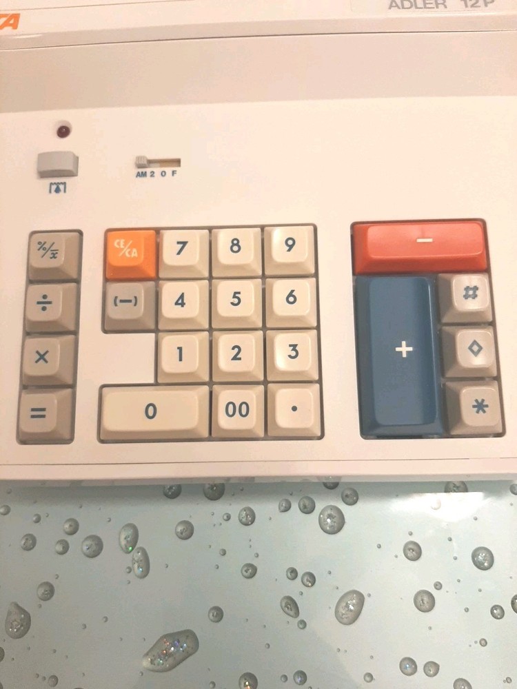 Vintage Adler 12P Calculator 4-Function Printer 1976