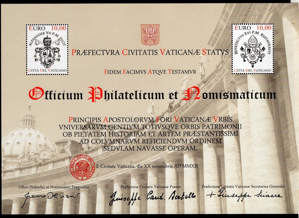 2012 Vaticano annata   Cpl MNH