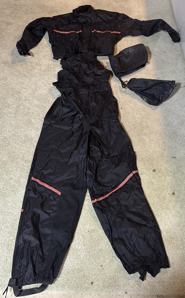 Harley Davidson authentic Rain Gear Reflective Jacket & Bib Overall Size X-Small