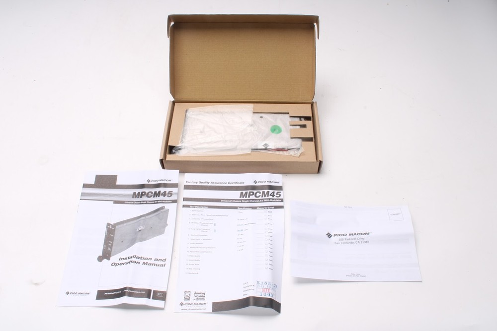 Pico Macom MPCM45-D Universal Chassis Single A/V Mini-Modulator Channel D - NEW