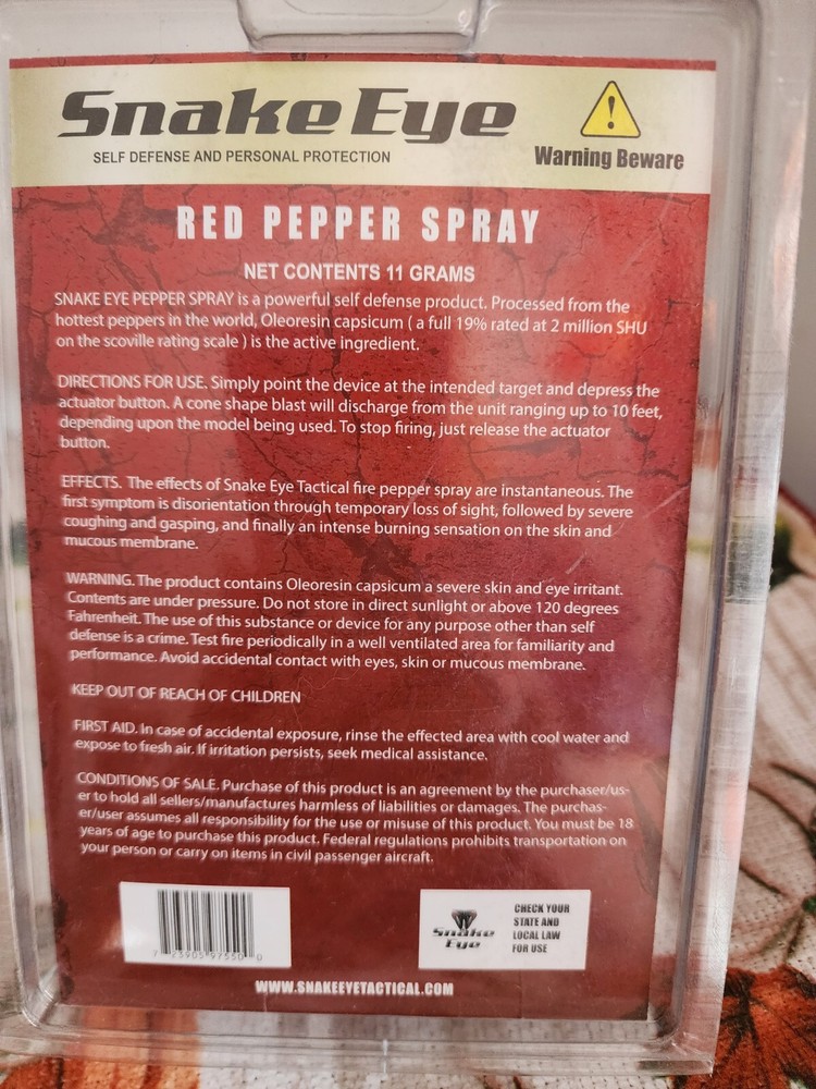 Snake Eye Red Pepper Spray