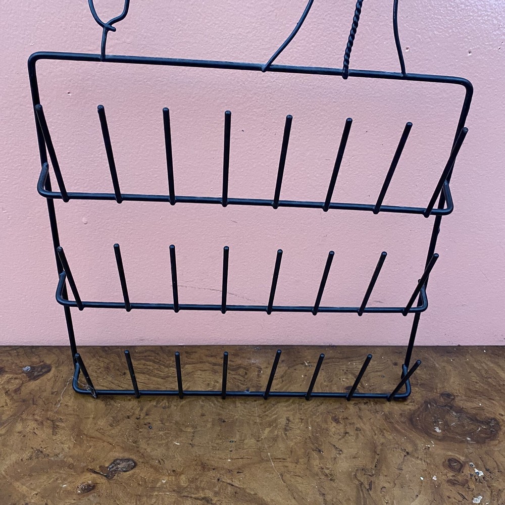 Black Wire Sewing Machine Shaped Rack - Spool Holder Holds 24 Spools