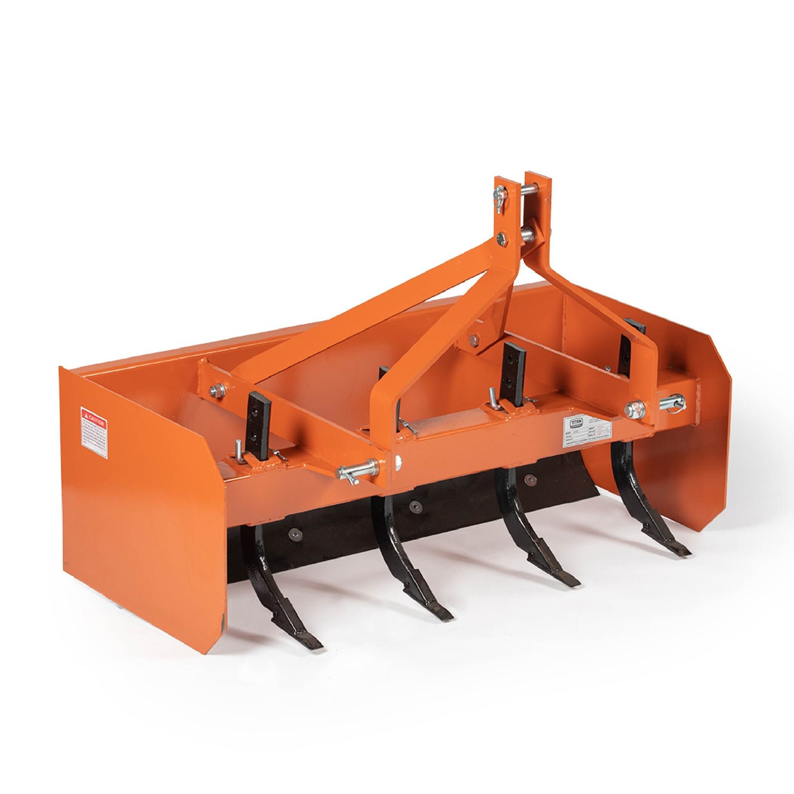 Titan Attachments 3 Point 4FT Rear Box Blade Scraper Grader, Cat 0 and 1