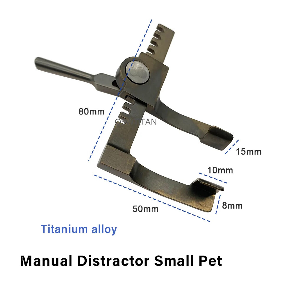 Manual Distractor Retractor Titanium Small Pet Bone Surgical Instruments