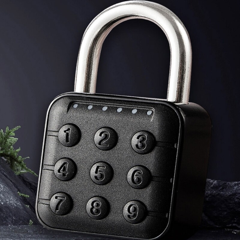 6 Digit Waterproof Code Padlock Combination Lock Keyless AntiTheft Padlock
